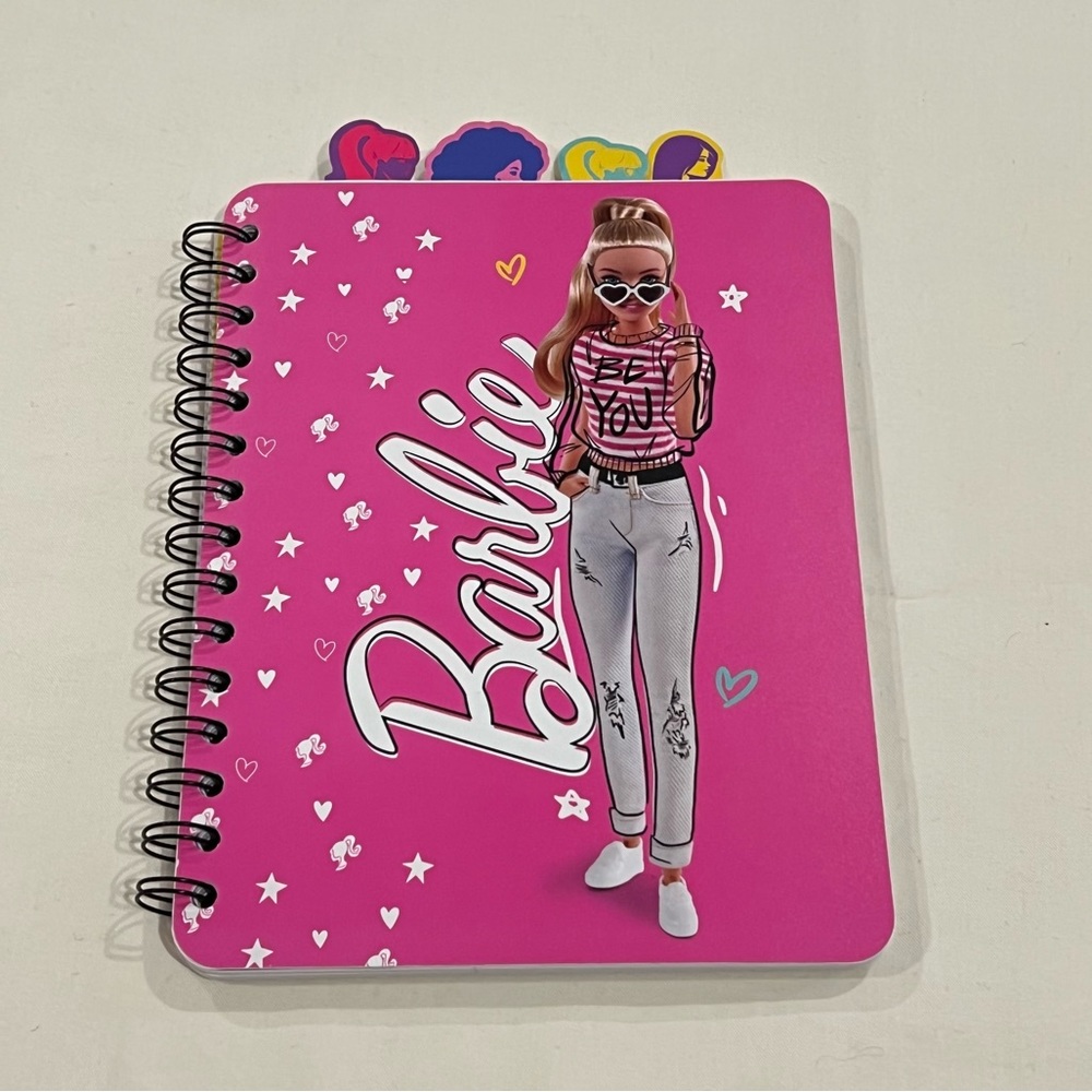 NEW Barbie 5 Tab Notebook